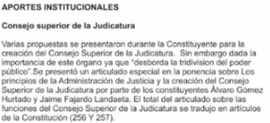 Aportes a la constitución de 1991